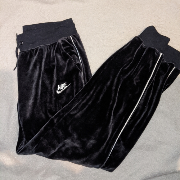 velvet nike sweatpants